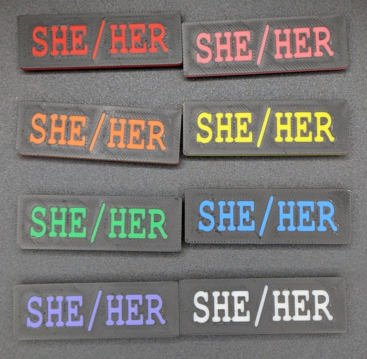 Pronoun Nameplates