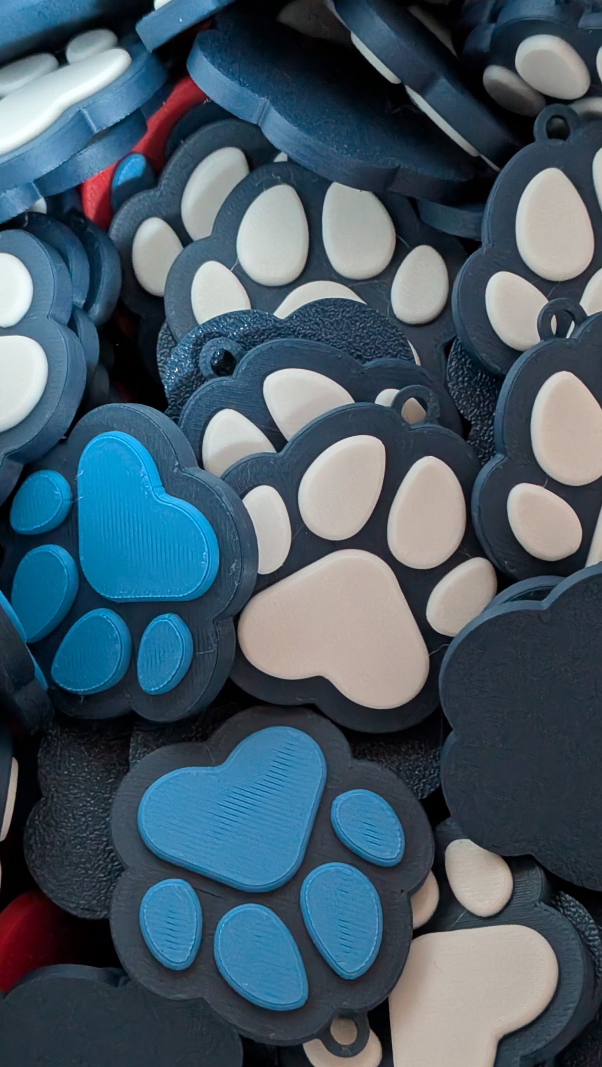 Dog Paw Keychain