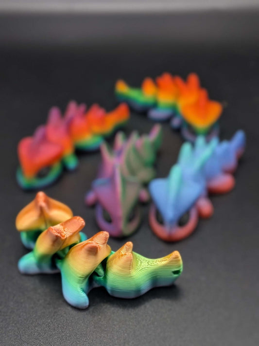 Colorful Magnet Dragons