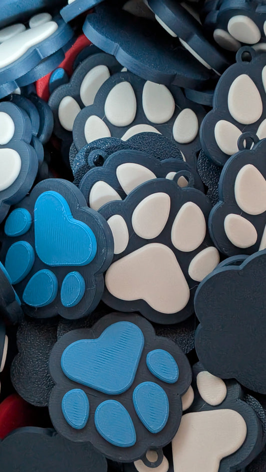 Dog Paw Keychain