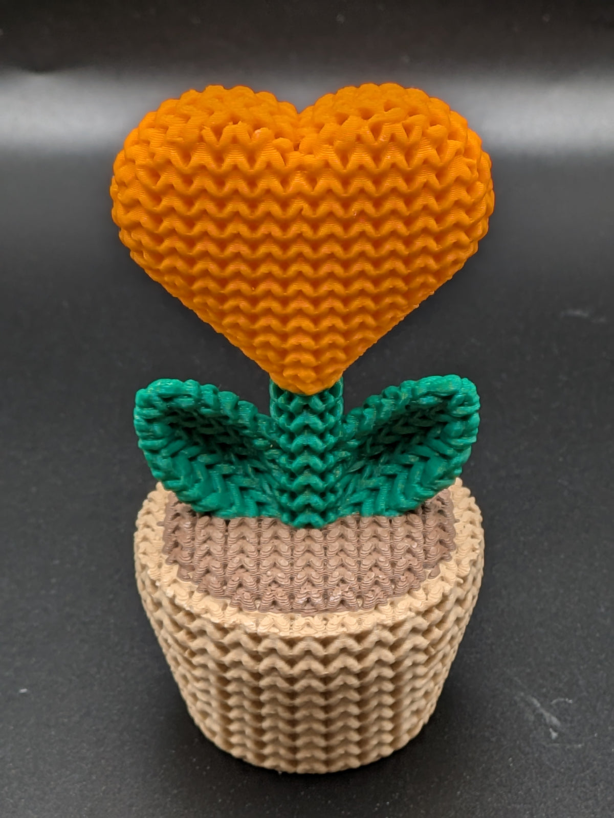 Knitted Heart Plant