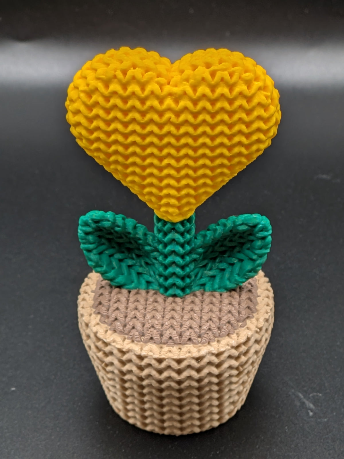 Knitted Heart Plant